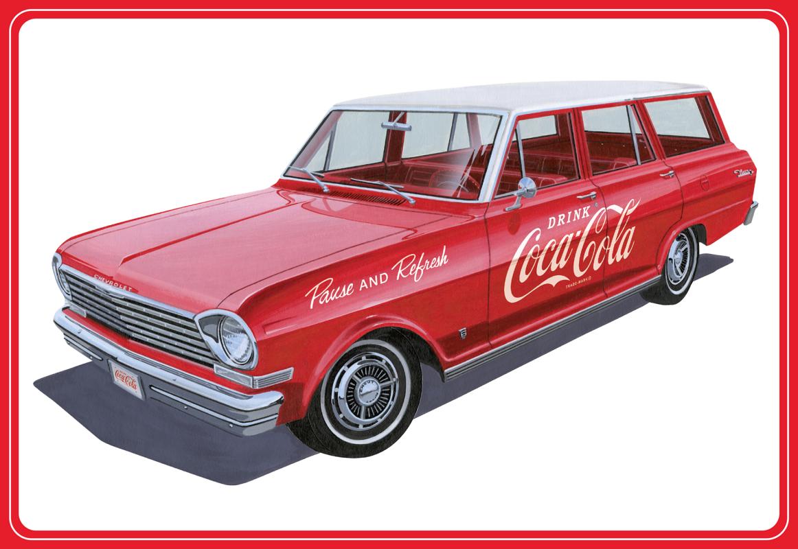 0849398057162 - 1963 Chevy II Nova Wagon w Crates Coke