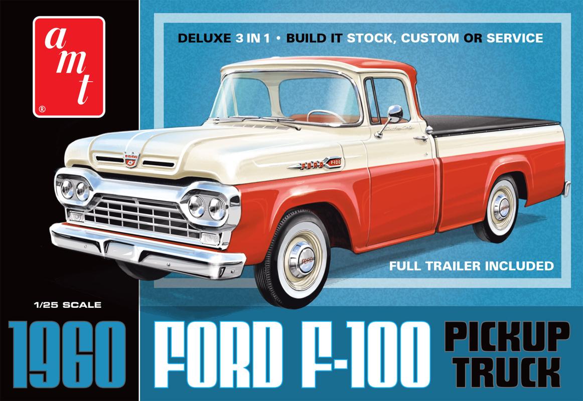 0849398063828 - 1960 Ford F-100 Pickup w Trailer