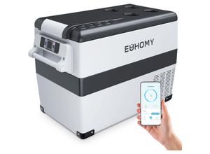 0850067168362 - Euhomy - 12V Kompressor Kühlbox 45L Kühlbox Auto Kompressor mit app Gesteuert 12V 240V Kühlschrank -20 ℃ bis 20 ℃ tragbarer Kühlschrank für