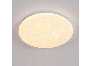 0852632100319 - Led Deckenleuchte 24W - Sterneneffekt - Warmweißes Licht 3000K - Küche Kinderzimmer Flur Badezimmer - Aiskdan