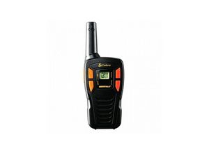 0856062006234 - AM245 Walkie Talkie von leichtem Gewicht mit einer Reichweite von bis zu 5 km 8 Kanälen und Energiespar-Funktion (2er-Pack)- schwarz - Cobra