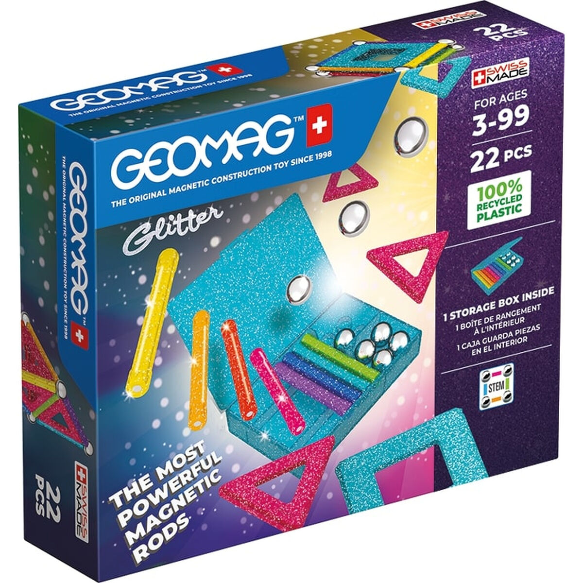 0871772005346 - Amo Toys Geomag Glitter Recycled 22 0871772005346 - Amo Toys Geomag Glitter Recycled 22