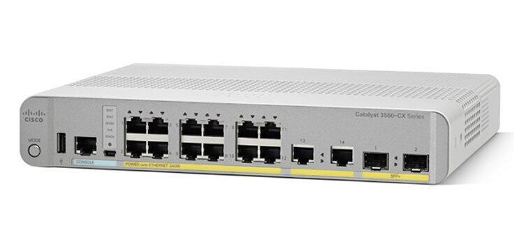 0882658753275 - CISCO 356CX12PCS - Switch 16-Port Gigabit Ethernet SFP PoE+