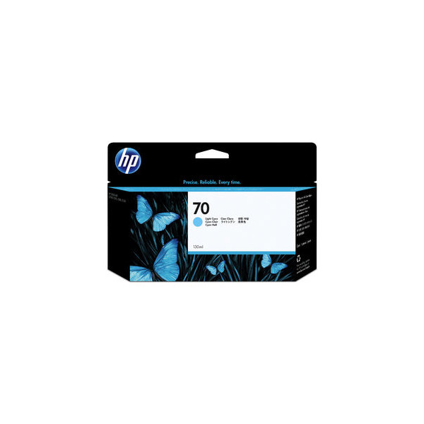 0882780528772 - Hewlett Packard - hp 70 130 ml blekkpatron med Vivera-blekk lys cyan Druckerpatrone 1 Stück(e) Original Helle Cyan