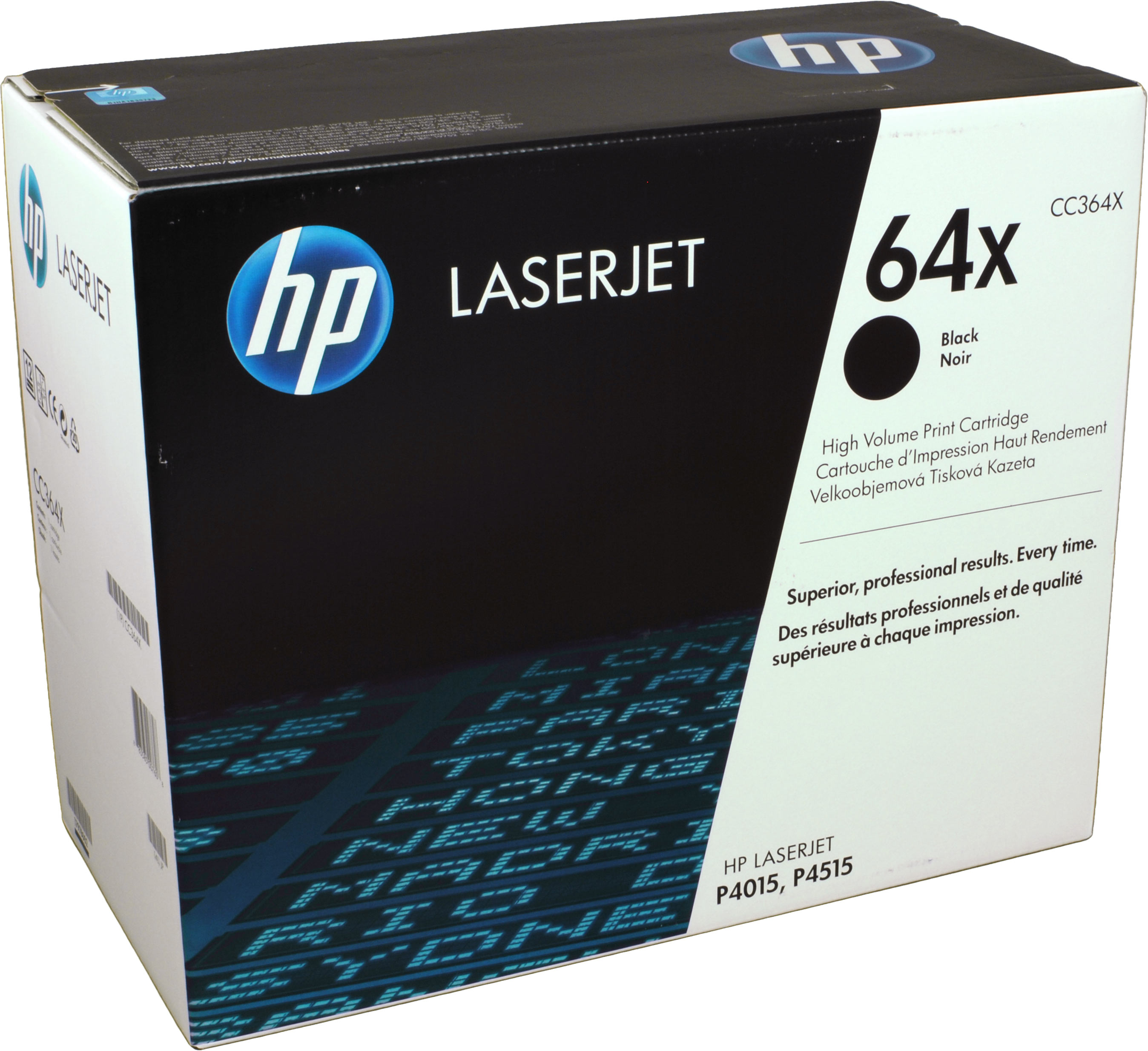 0883585007608 - Hewlett-Packard 64X - Hohe Ergiebigkeit - Schwarz - Original - LaserJet - Tonerpatrone (CC364X) - für LaserJet P4015dn P4015n P4015tn P4015x P4515n P4515tn P4515x (CC364X)