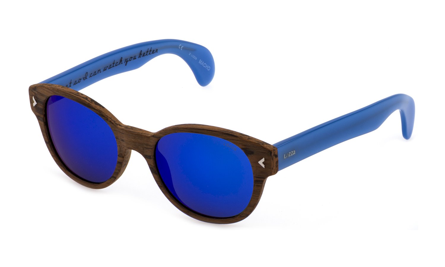 0883663683083 - Unisex SL1913 Macho Ancb Gläser SONNENBRILLEN Acetat Braun Blau Rund Normal Mehrschicht