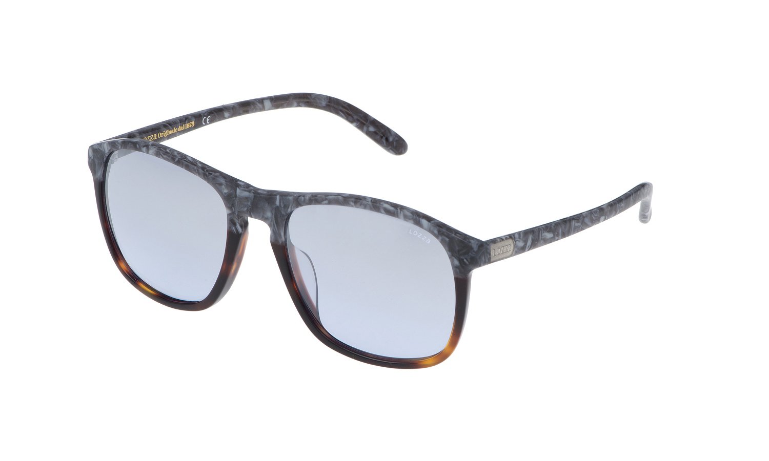 0883663741523 - Herren SL1845V COOPER 9AYX Gläser SONNENBRILLEN Acetat Grau Blau Quadratisch Gespiegelt