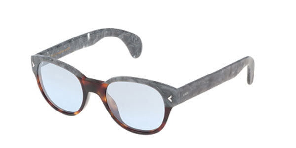 0883663804211 - Unisex SL1913M Macho 9ayx Gläser SONNENBRILLEN Acetat Grau Blau Rund  Spiegel