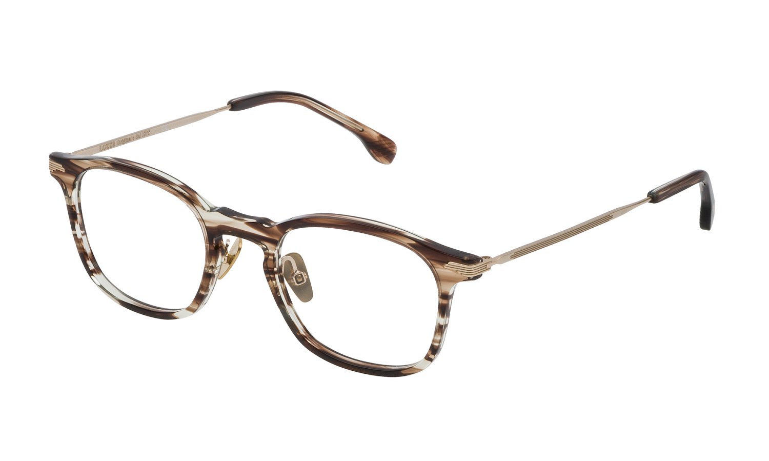 0883663982742 - Herren VL4143 PALERMO 1  06XE Rahmen von BRILLEN Acetat Braun  Geometrisch