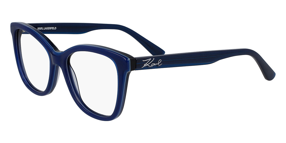 0883900096522 - Damen KL972 7 Optische Fassungen Acetat Blau  Geometrisch