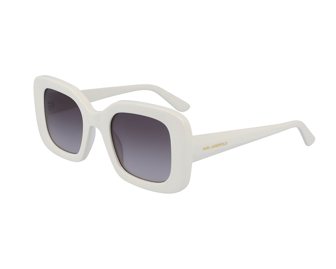 0883900100564 - Damen KL6013S 103 Sonnenbrillen Acetat Weiß Grau Quadratisch Schattiert 0883900100564 - Damen KL6013S 103 Sonnenbrillen Acetat Weiß Grau Quadratisch Schattiert