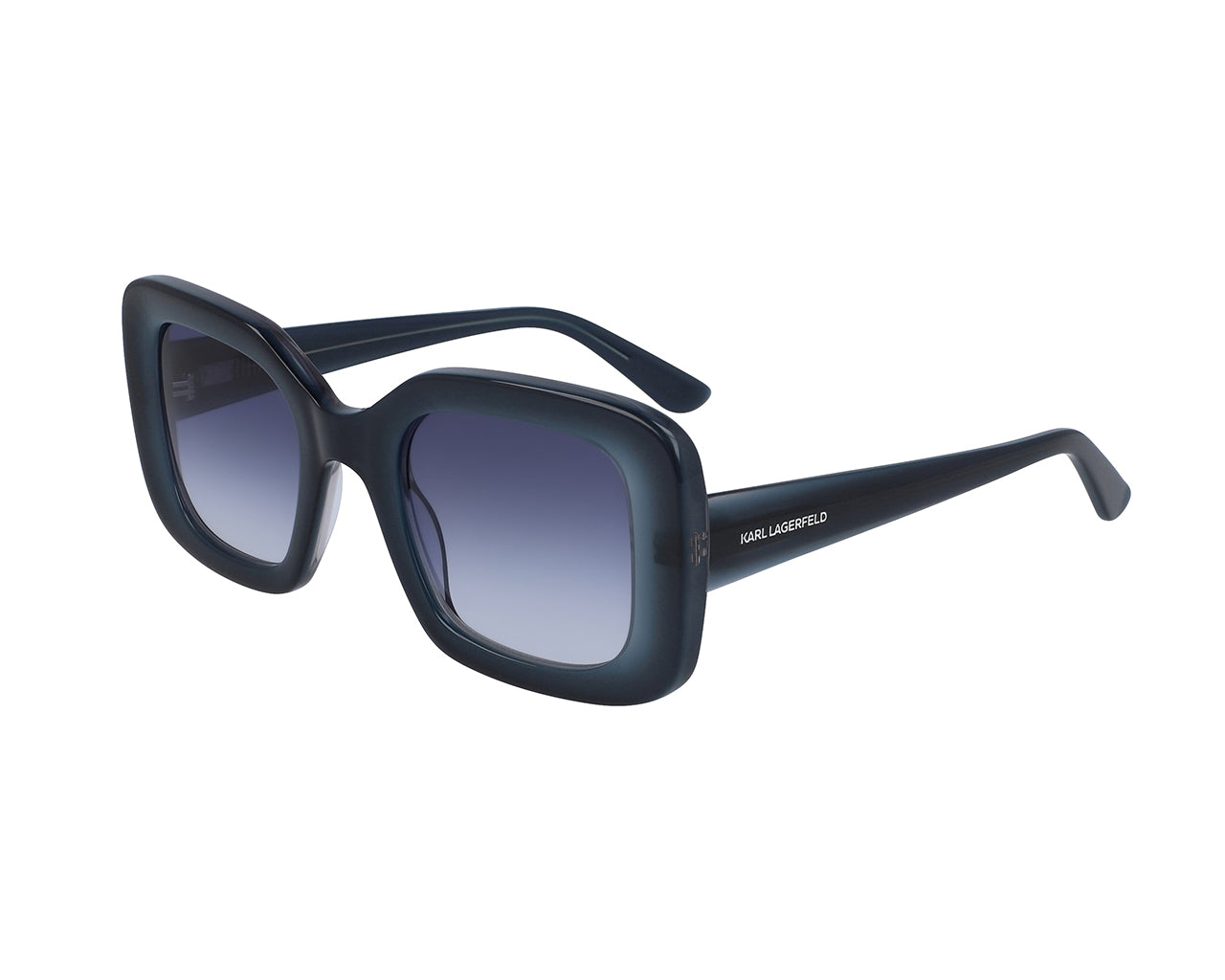 0883900100588 - Damen KL6013S 424 Sonnenbrillen Acetat Blau Multicolor Quadratisch  Schattiert
