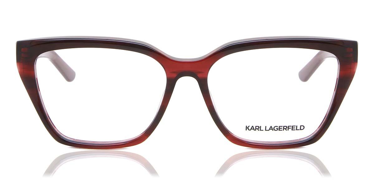 0883900101554 - Damen KL6027 7 Optische Fassungen Plastik Rot  Geometrisch