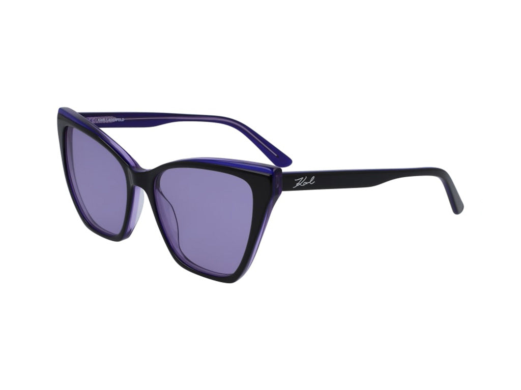 0883900101813 - Damen KL6033S 005 Sonnenbrillen Plastik Schwarz Violett Cat Eye 0883900101813 - Damen KL6033S 005 Sonnenbrillen Plastik Schwarz Violett Cat Eye