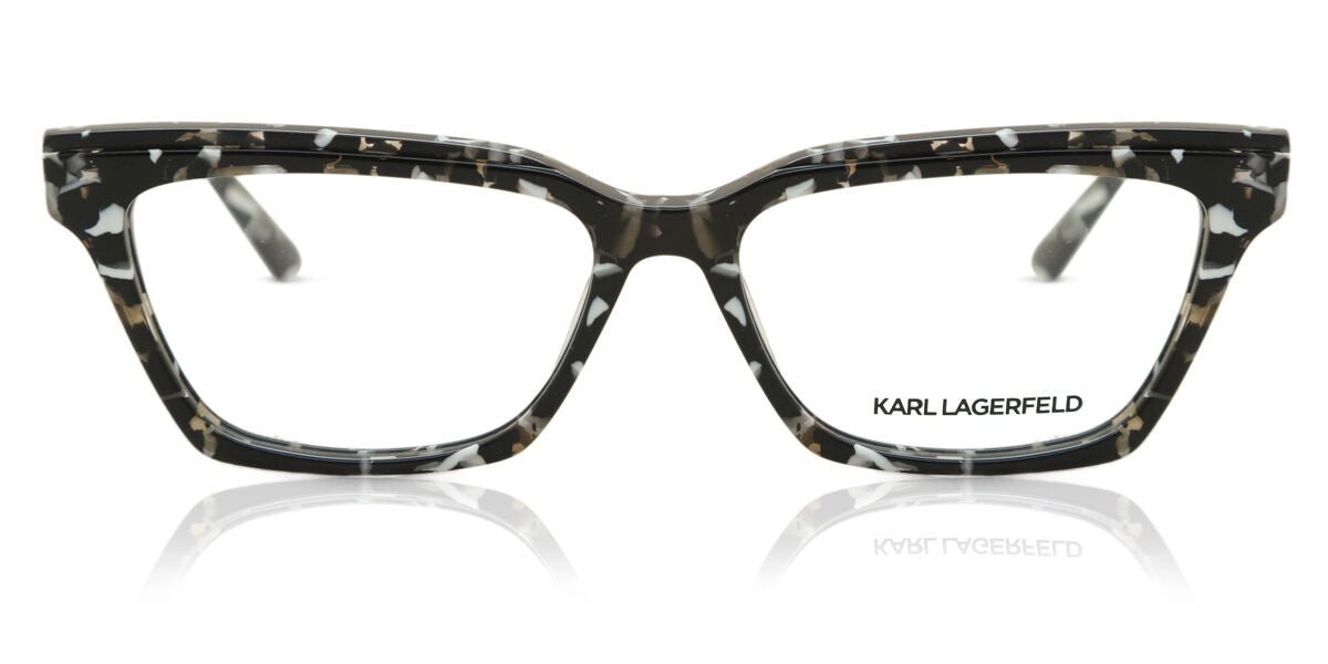 0883900102056 - Damen KL6029 7 Optische Fassungen Plastik Schwarz  Geometrisch