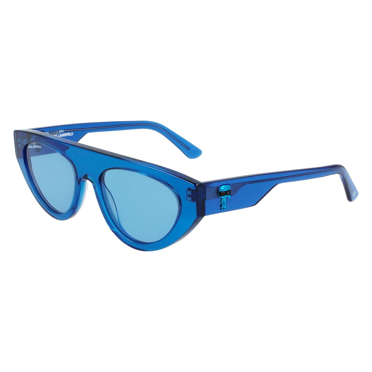 0883900102773 - Damen KL6043S 424 Sonnenbrillen Plastik Blau Blau Pantos