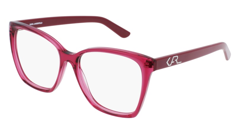 0883900103268 - Damen KL6050 611 Optische Fassungen Plastik Rot  Cat Eye
