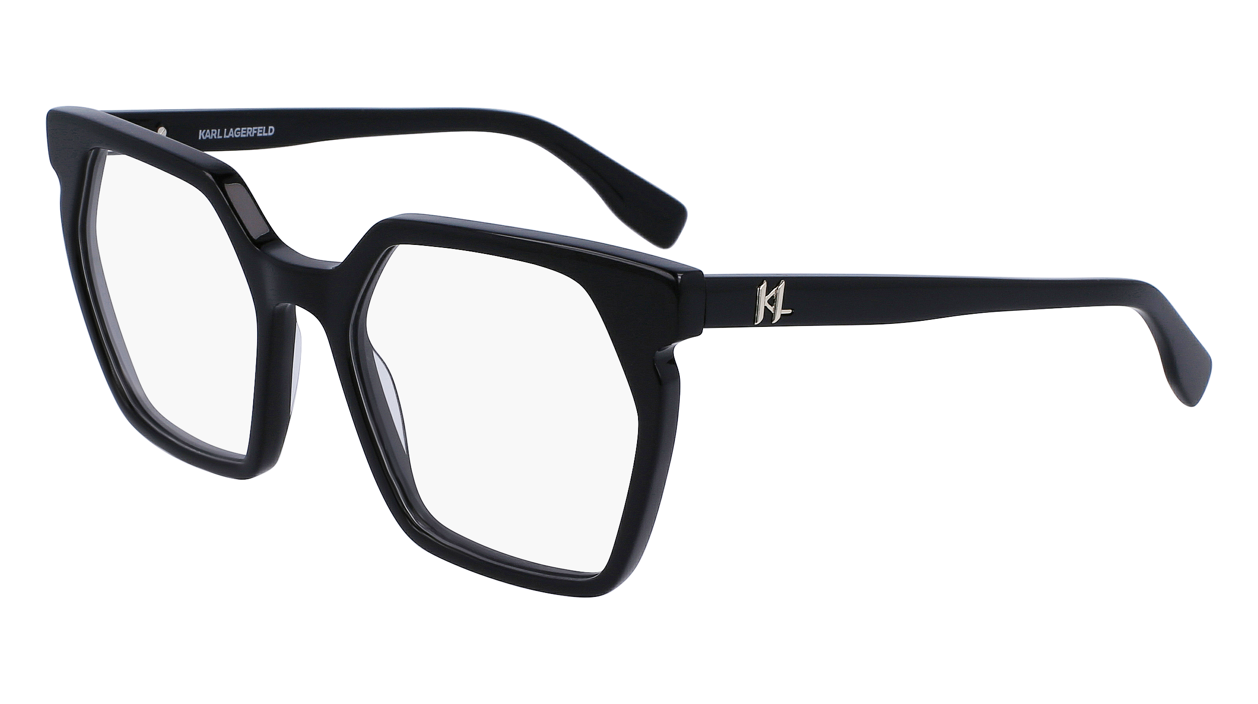 0883900105422 - Damen KL6093 001 Optische Fassungen Acetat Schwarz  Quadratisch Photochromatisch Photochromatisch