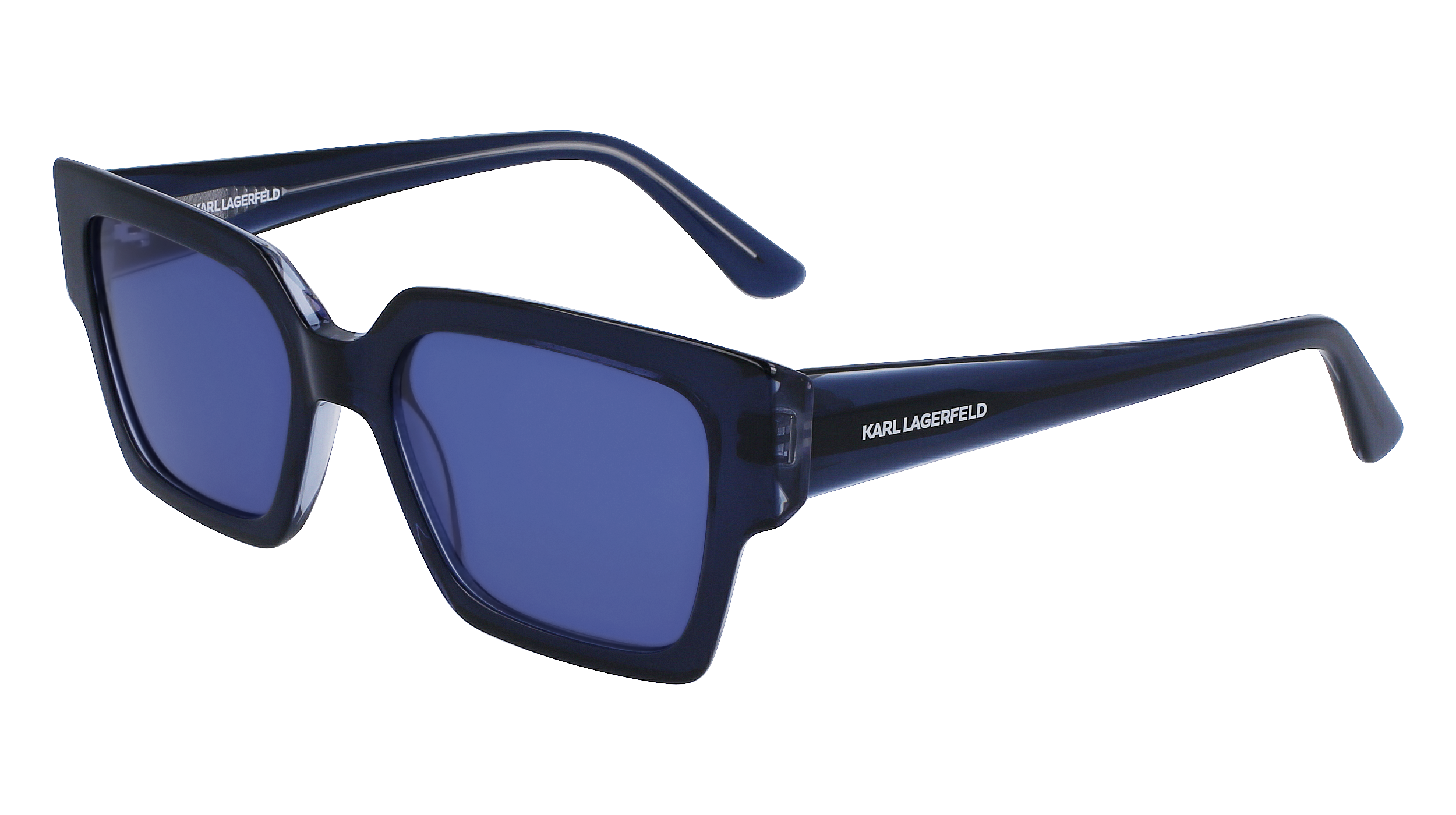 0883900105804 - Herren KL6089S 405 Gläser SONNENBRILLEN Acetat Blau Blau Quadratisch Normal Photochromatisch