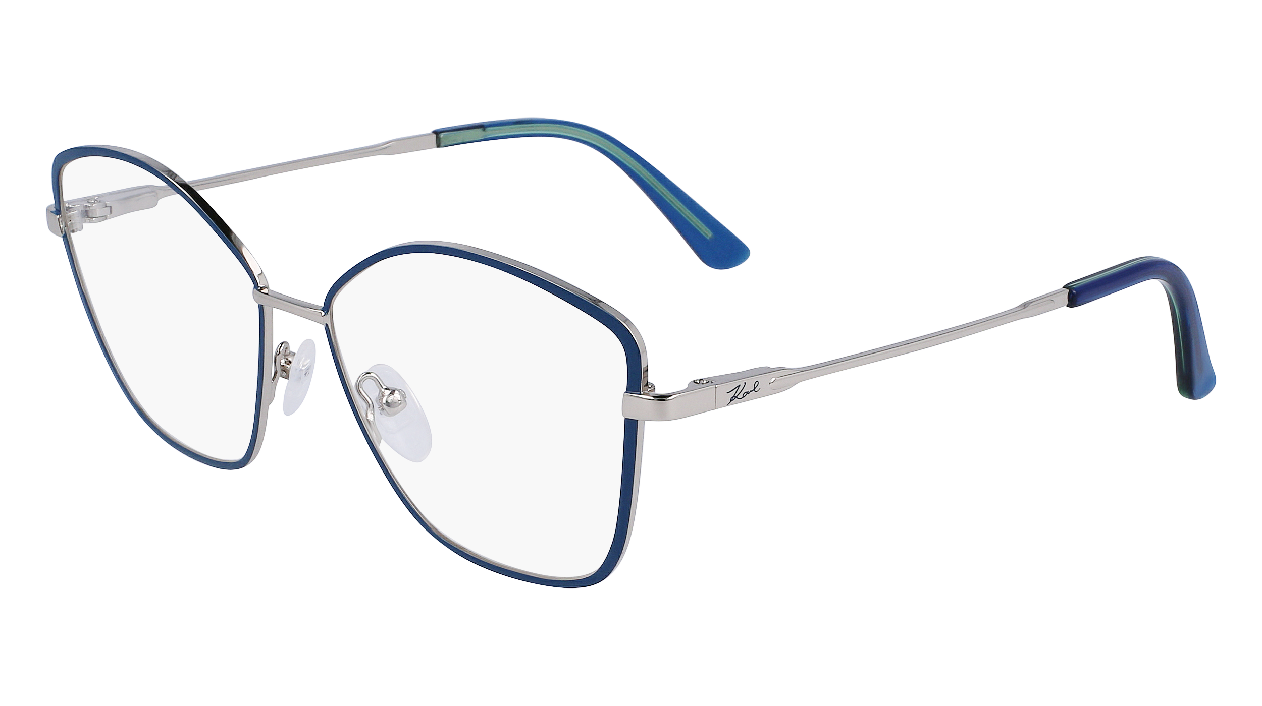 0883900106078 - Damen KL345 400 Optische Fassungen Metall Blau Quadratisch Normal Normal 0883900106078 - Damen KL345 400 Optische Fassungen Metall Blau Quadratisch Normal Normal