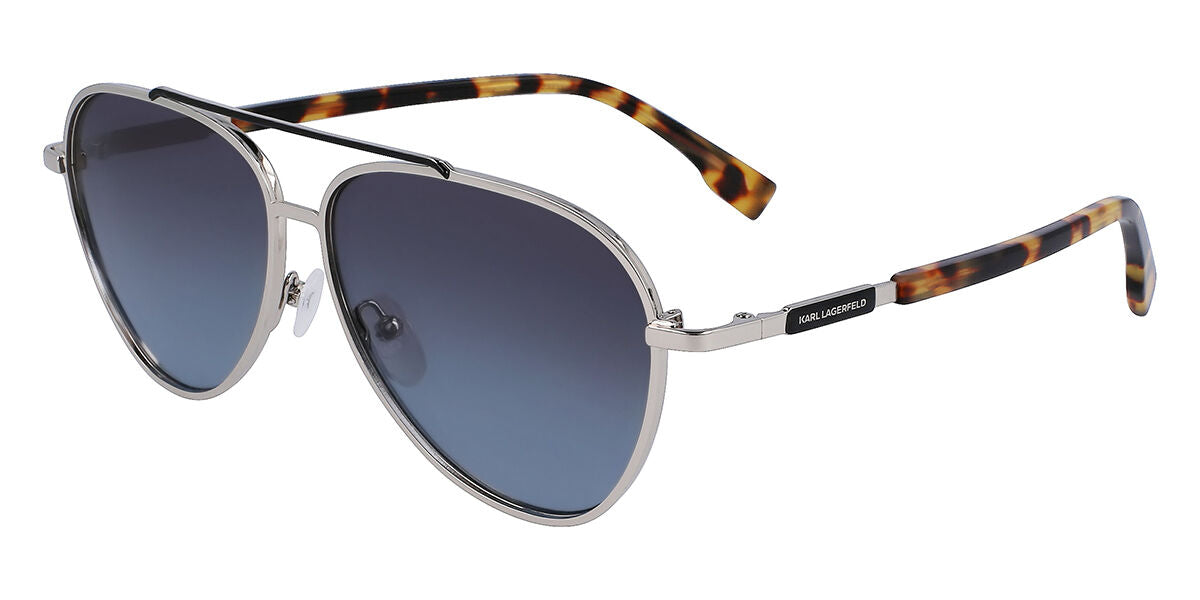 0883900106436 - Unisex KL344S 40 Sonnenbrillen Metall Silber Blau Pilot Normal 0883900106436 - Unisex KL344S 40 Sonnenbrillen Metall Silber Blau Pilot Normal
