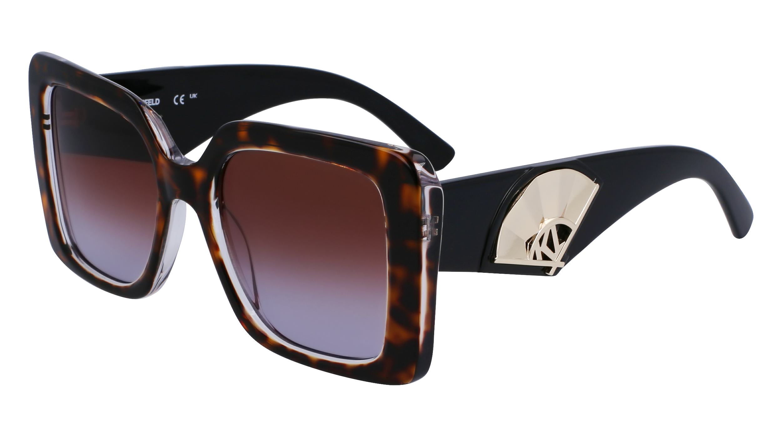 0883900107150 - Damen KL6126S 242 Gläser SONNENBRILLEN Acetat Havanna Braun Quadratisch Normal Normal