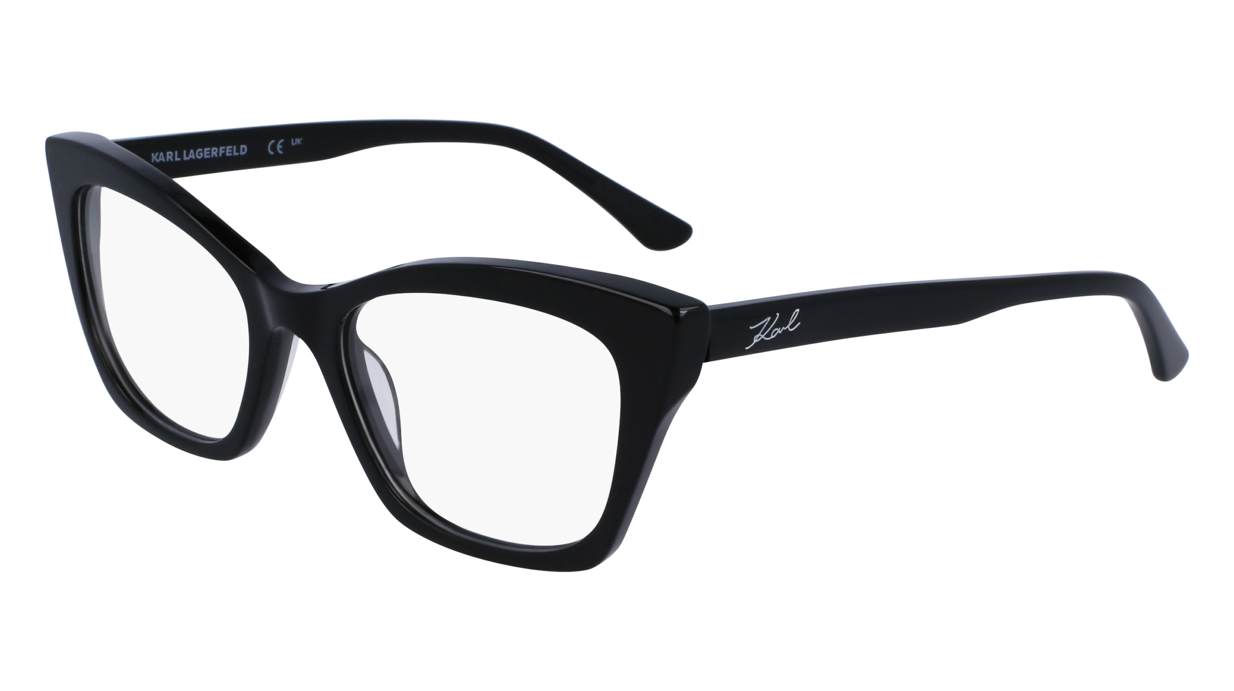 0883900107679 - DAMEN KL6134 001 Rahmen von BRILLEN Acetat Schwarz  Katzenauge Normal Normal