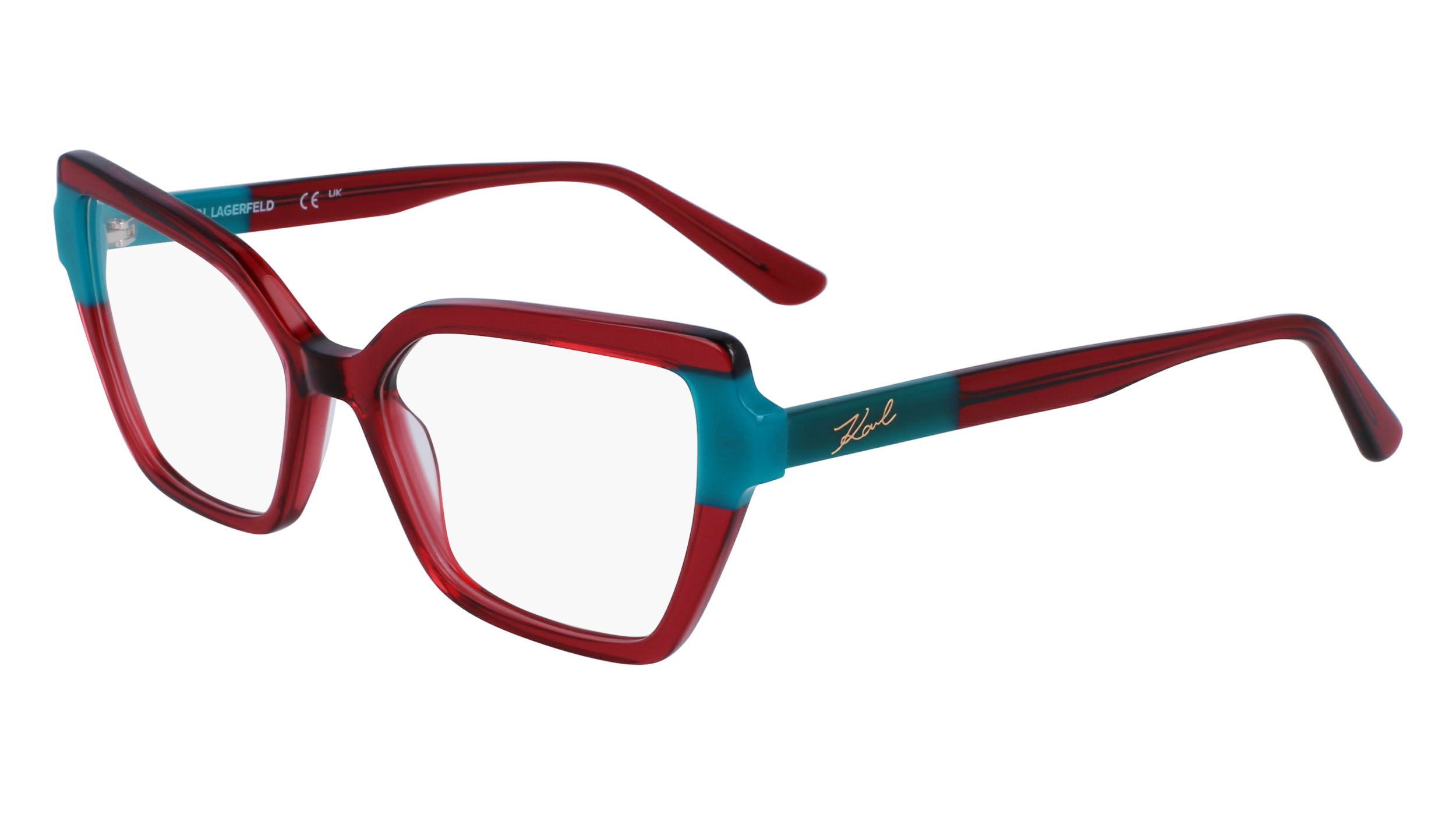 0883900107907 - Damen KL6131 603 Rahmen von BRILLEN Acetat Violett  Quadratisch Normal Normal