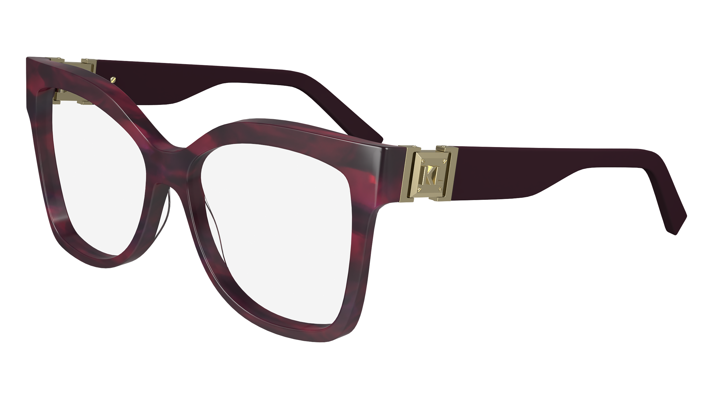 0883900108027 - Damen KL6149 512 Rahmen von BRILLEN Acetat Violett  Quadratisch Normal Normal