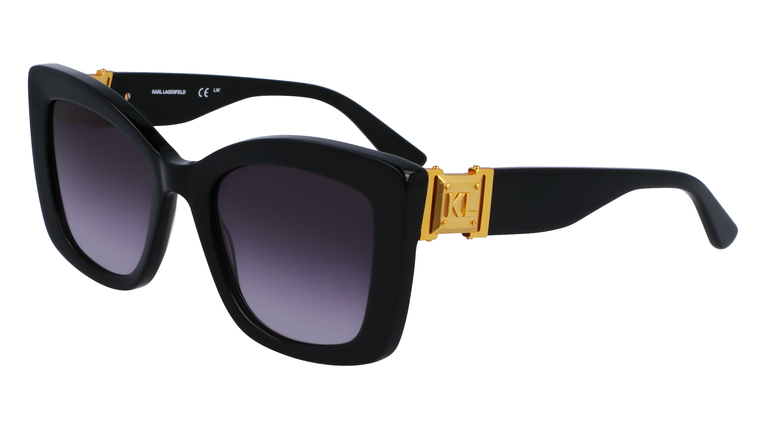 0883900108201 - Damen KL6139S 001 Gläser SONNENBRILLEN Acetat Schwarz  Quadratisch Normal Normal