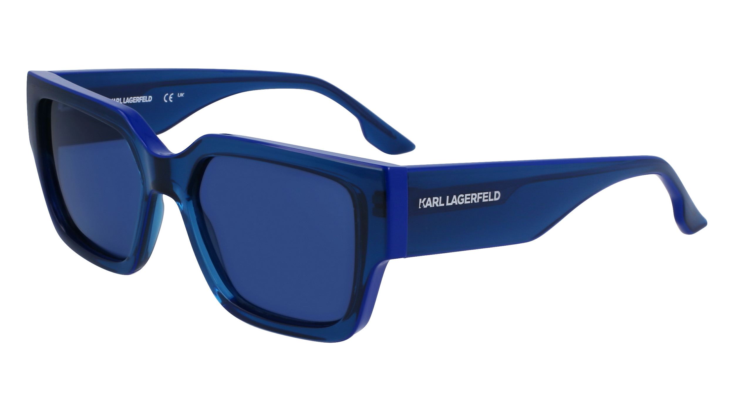 0883900108270 - Unisex KL6142S 423 Gläser SONNENBRILLEN Injiziert Blau Blau Quadratisch Normal