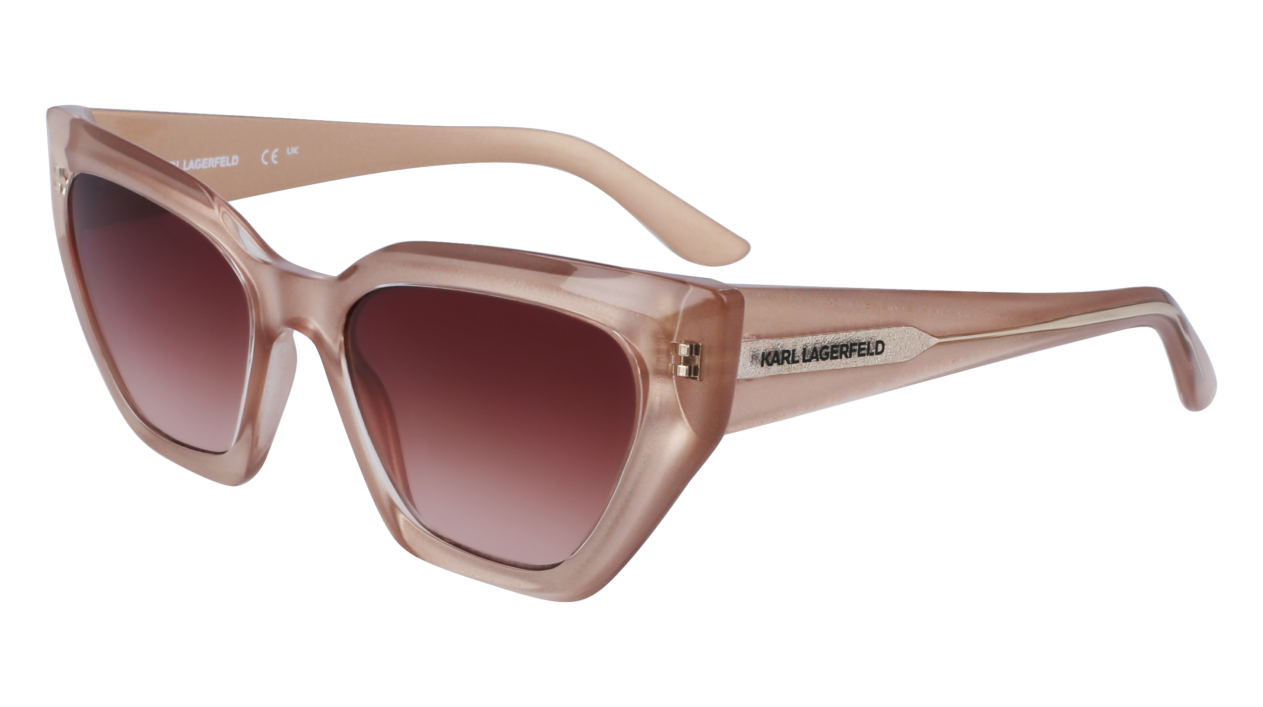 0883900108584 - Damen KL6145S 278 Gläser SONNENBRILLEN Injiziert Beige Braun Cat Eye Normal Schattiert