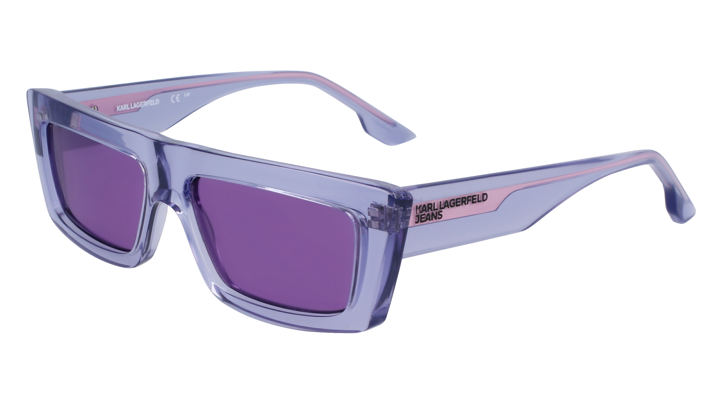 0883900108645 - Unisex KLJ6147S 662 Gläser SONNENBRILLEN Injiziert Violett Violett Quadratisch Normal