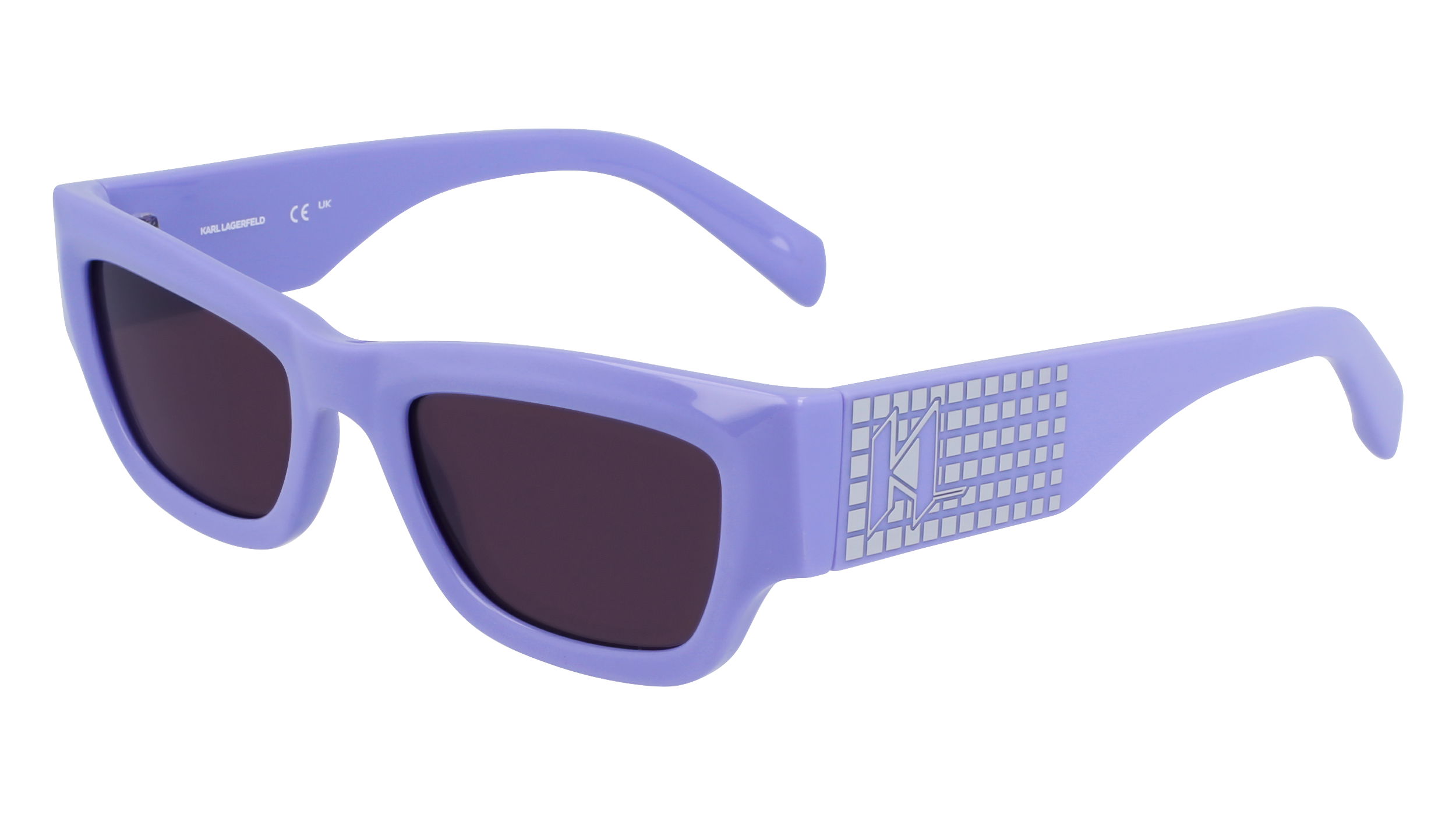 0883900108829 - Damen KL6141S 541 Gläser SONNENBRILLEN Injiziert Violett Violett Quadratisch Normal