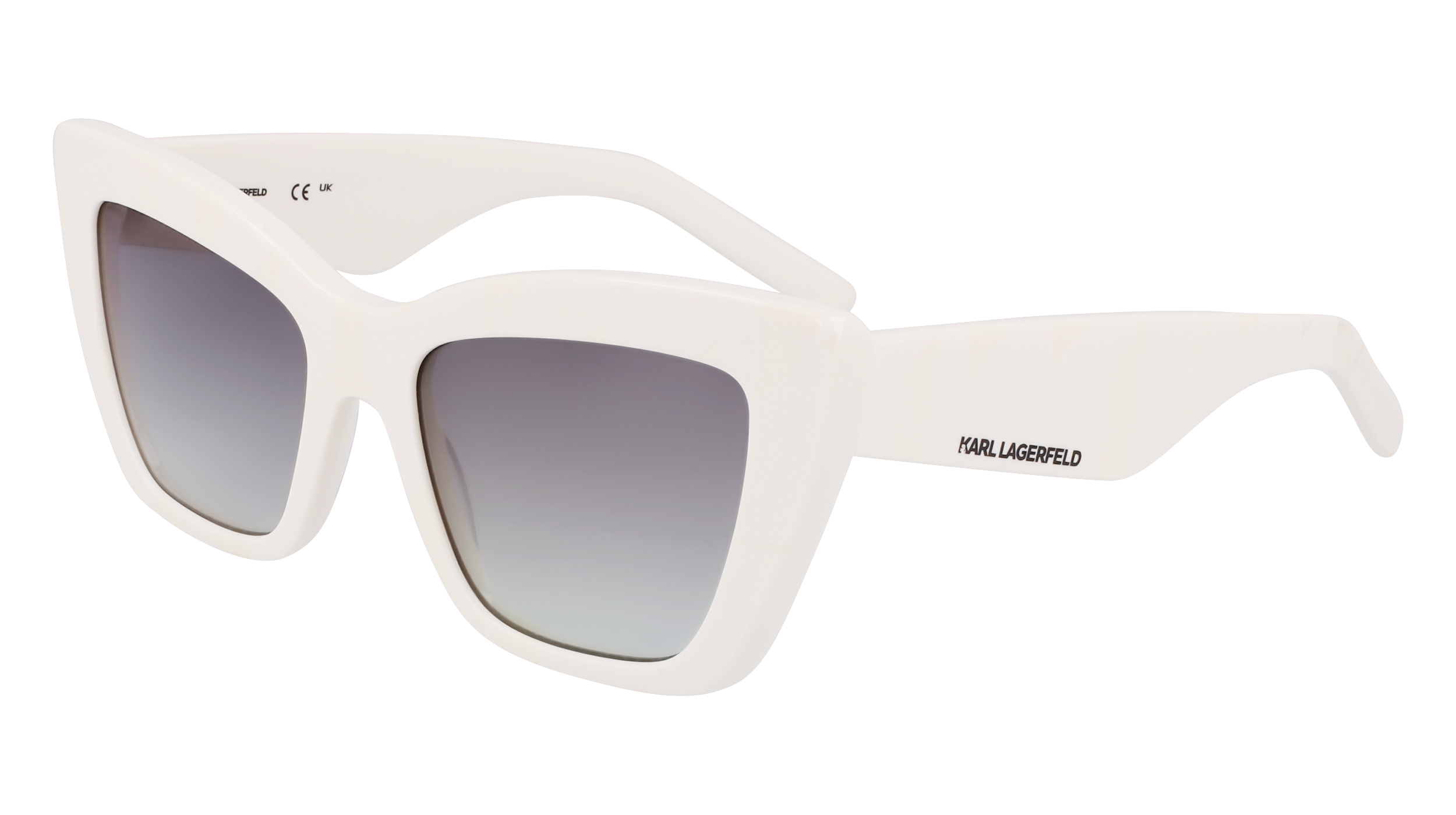 0883900109420 - DAMEN KL6158S 105 Gläser SONNENBRILLEN Acetat Weiß  Katzenauge Normal Normal