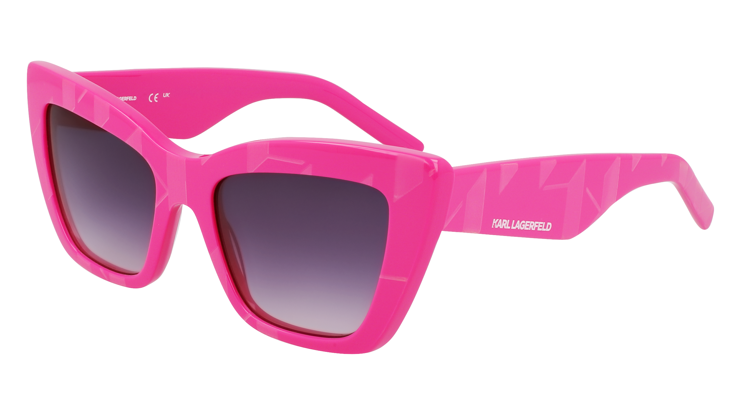 0883900109444 - DAMEN KL6158S 525 Gläser SONNENBRILLEN Acetat Fuchsie  Katzenauge Normal Normal