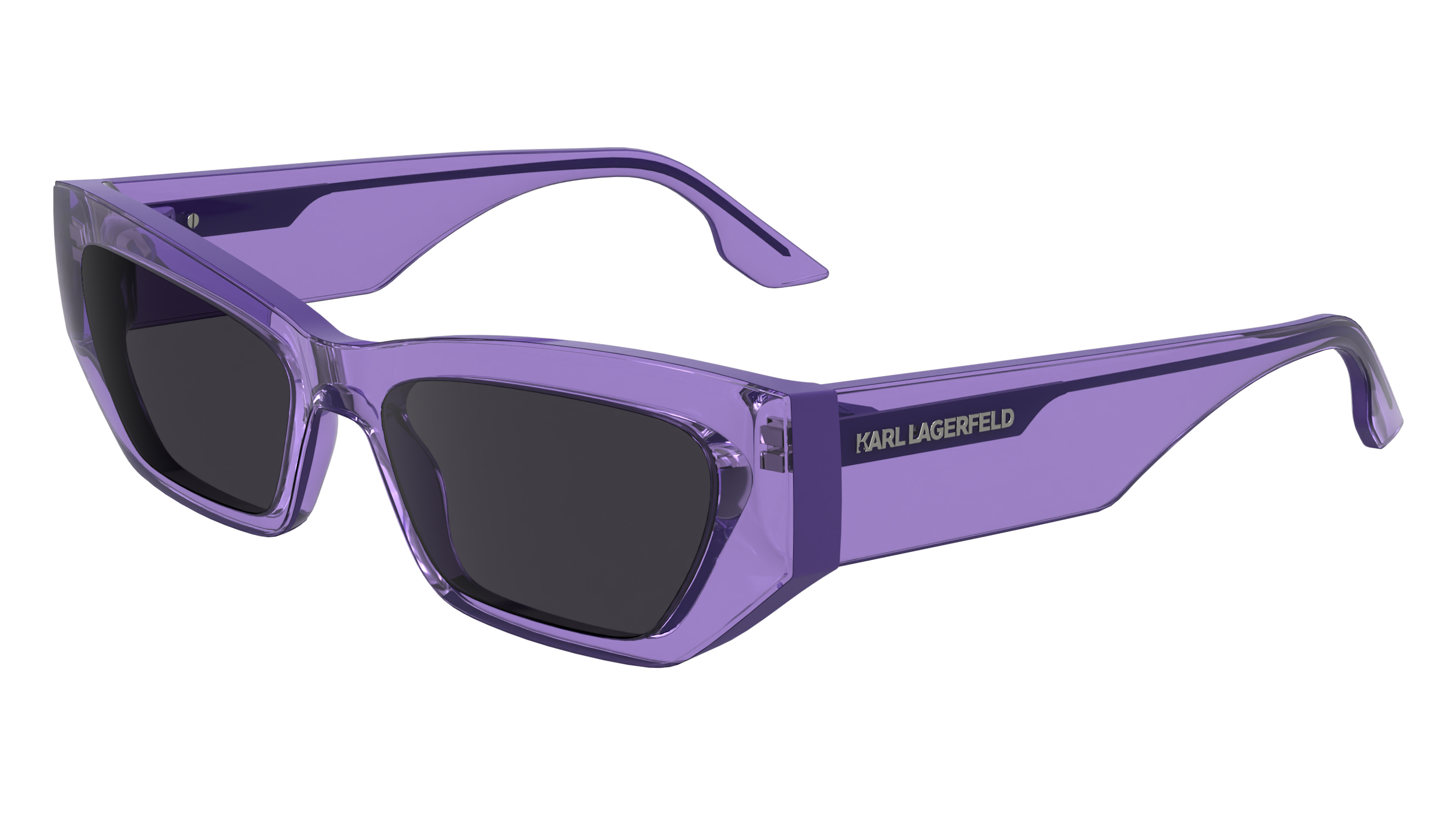 0883900109635 - Unisex KL6160S 516 Gläser SONNENBRILLEN Injiziert Lila  Quadratisch Normal