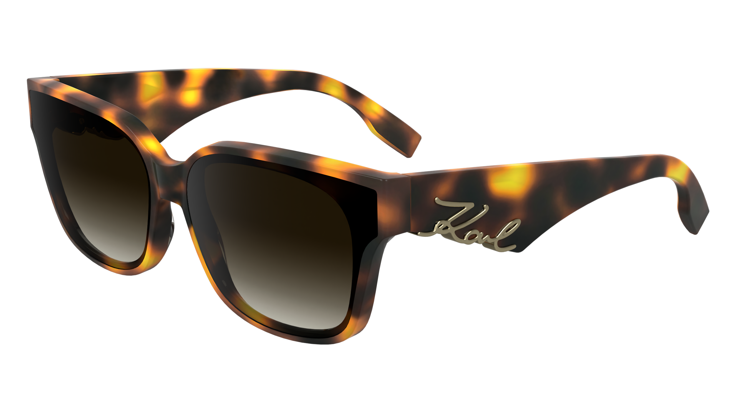 0883900109789 - Damen KL6161S 240 Gläser SONNENBRILLEN Acetat Havanna Braun Quadratisch Normal Schattiert