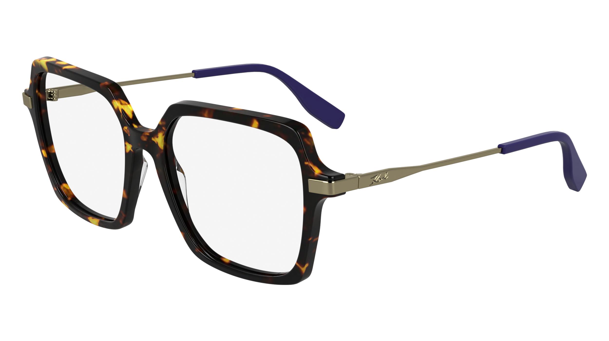 0883900109970 - Damen KL6172 232 Rahmen von BRILLEN Acetat Havanna  Quadratisch Normal