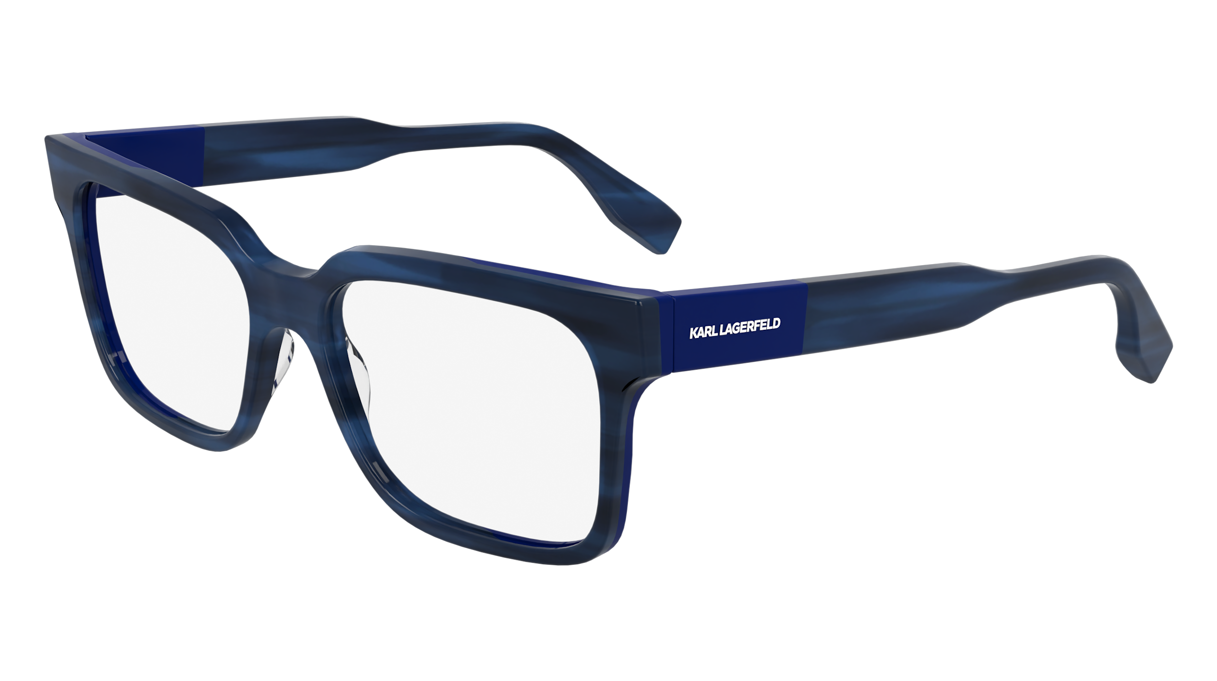 0883900110020 - Herren KL6173 422 Rahmen von BRILLEN Acetat Blau  Quadratisch Normal