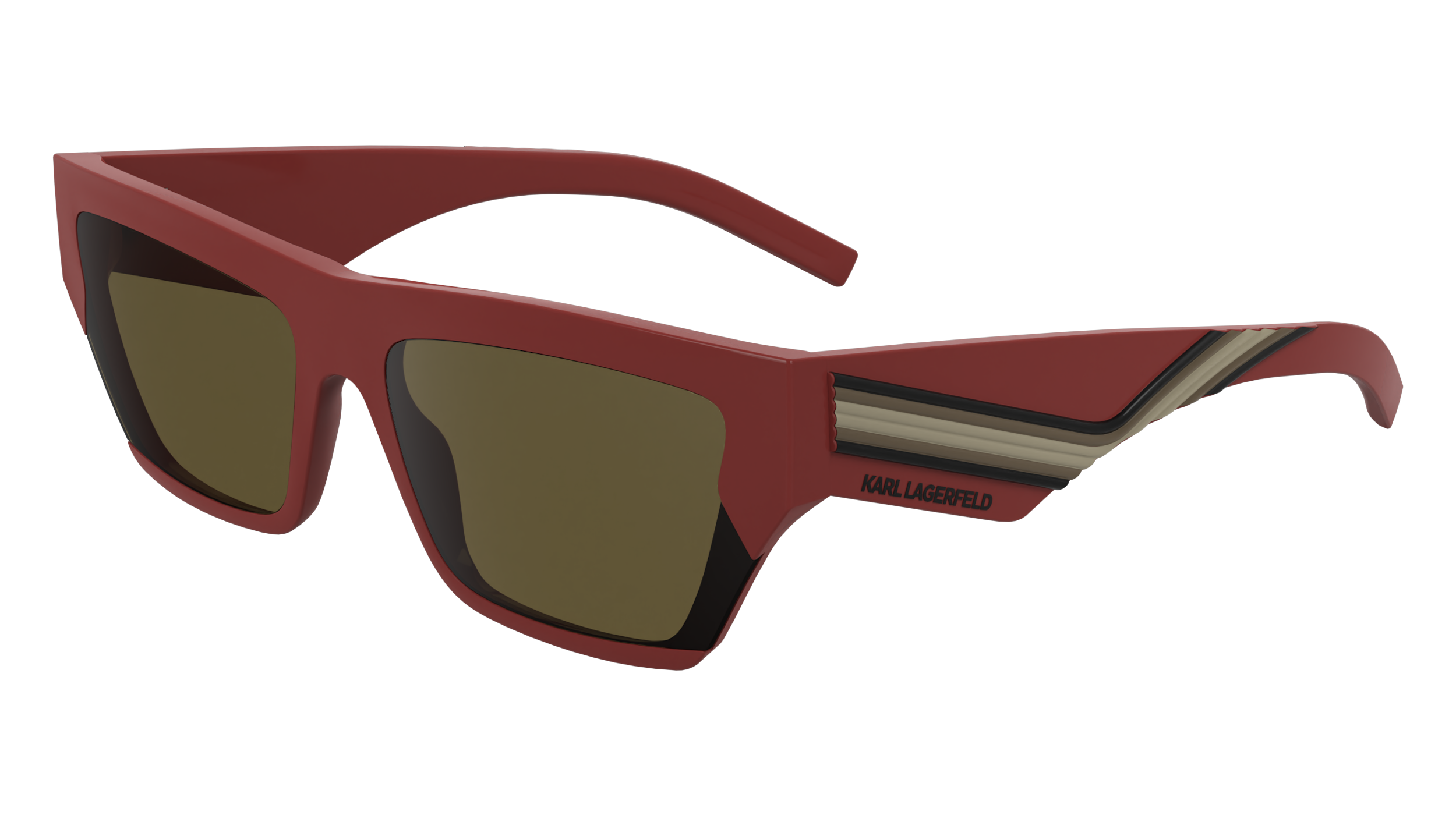 0883900110327 - Unisex KL6163S 600 Gläser SONNENBRILLEN Bio-Injekt Rot  Quadratisch Normal