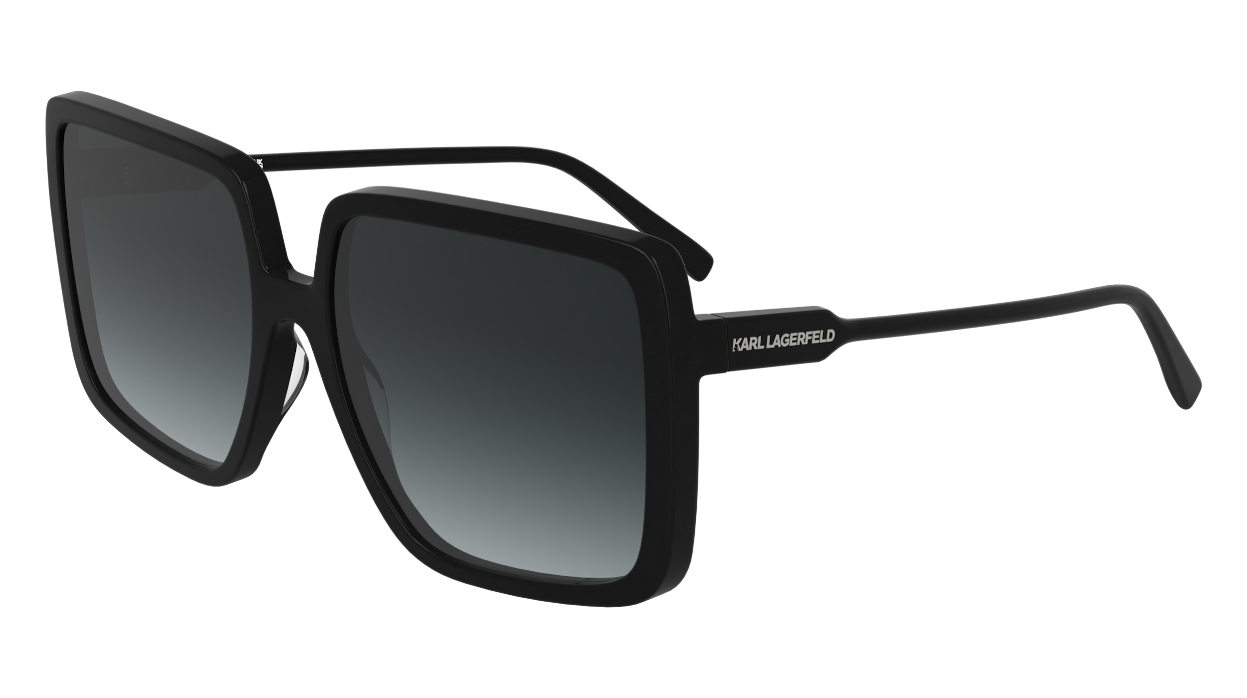 0883900110464 - Damen KL6187S 001 Gläser SONNENBRILLEN Acetat Schwarz  Quadratisch Normal