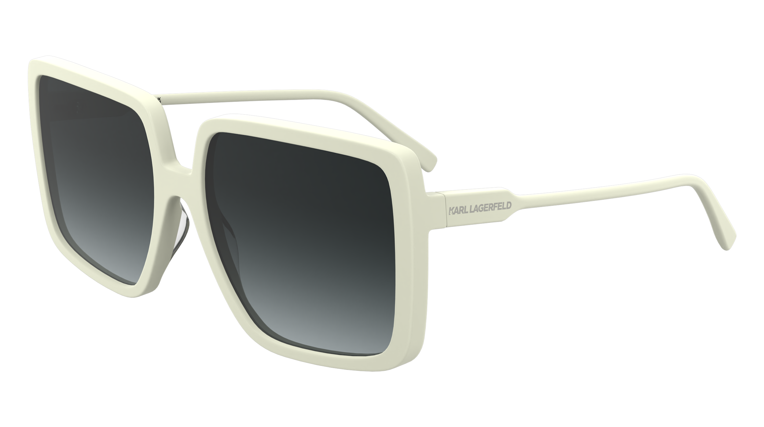 0883900110488 - Damen KL6187S 105 Gläser SONNENBRILLEN Acetat Weiß  Quadratisch Normal