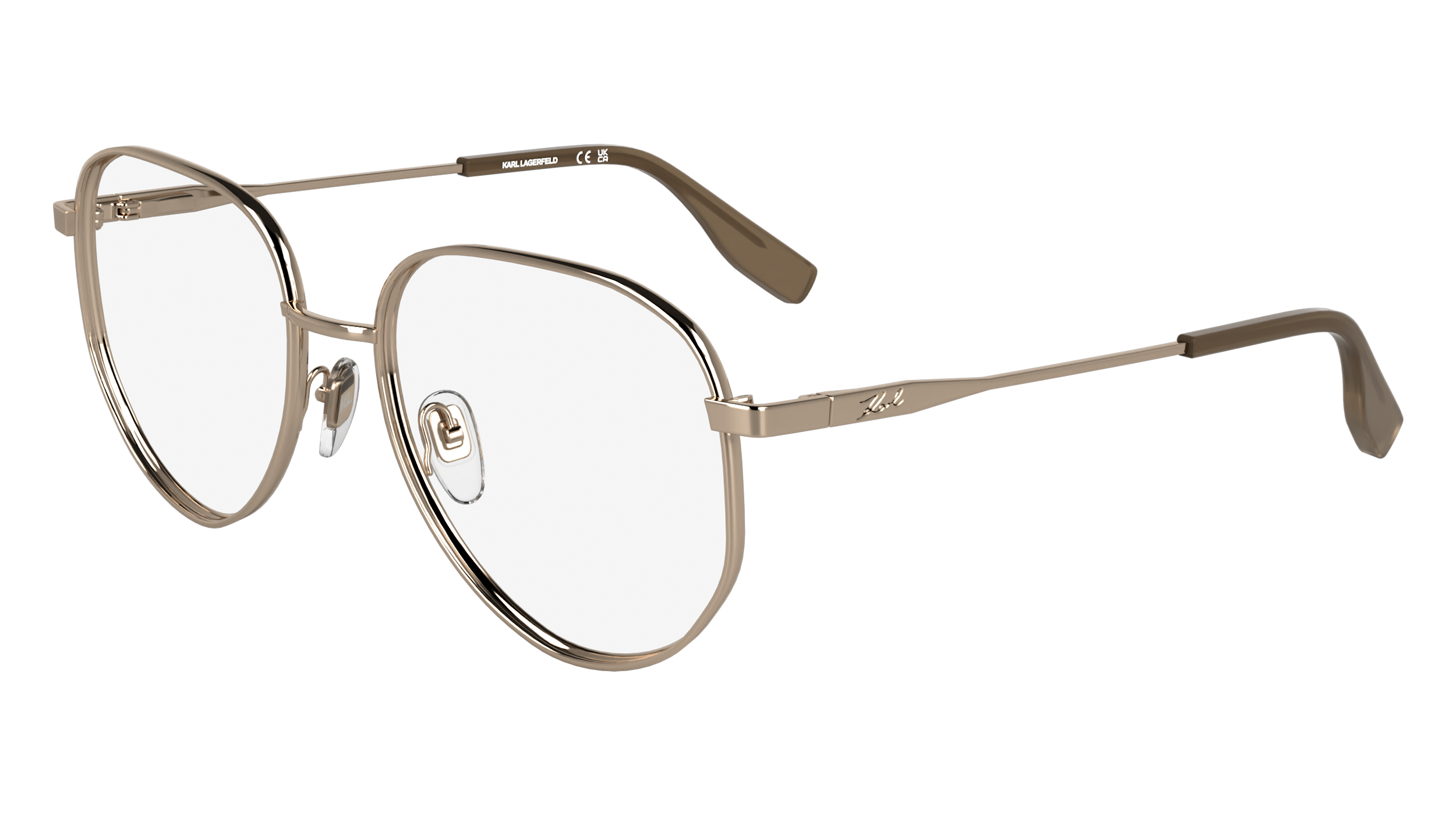 0883900110853 - Damen KL361 770 Rahmen von BRILLEN Metall Gold Pilot Normal 0883900110853 - Damen KL361 770 Rahmen von BRILLEN Metall Gold Pilot Normal