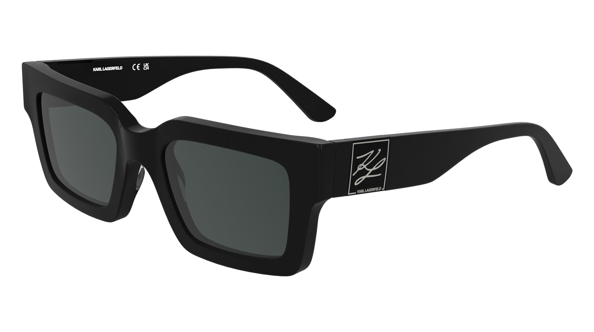 0883900110860 - Unisex KL6182S 001 Gläser SONNENBRILLEN Acetat Schwarz Rauch Quadratisch Normal