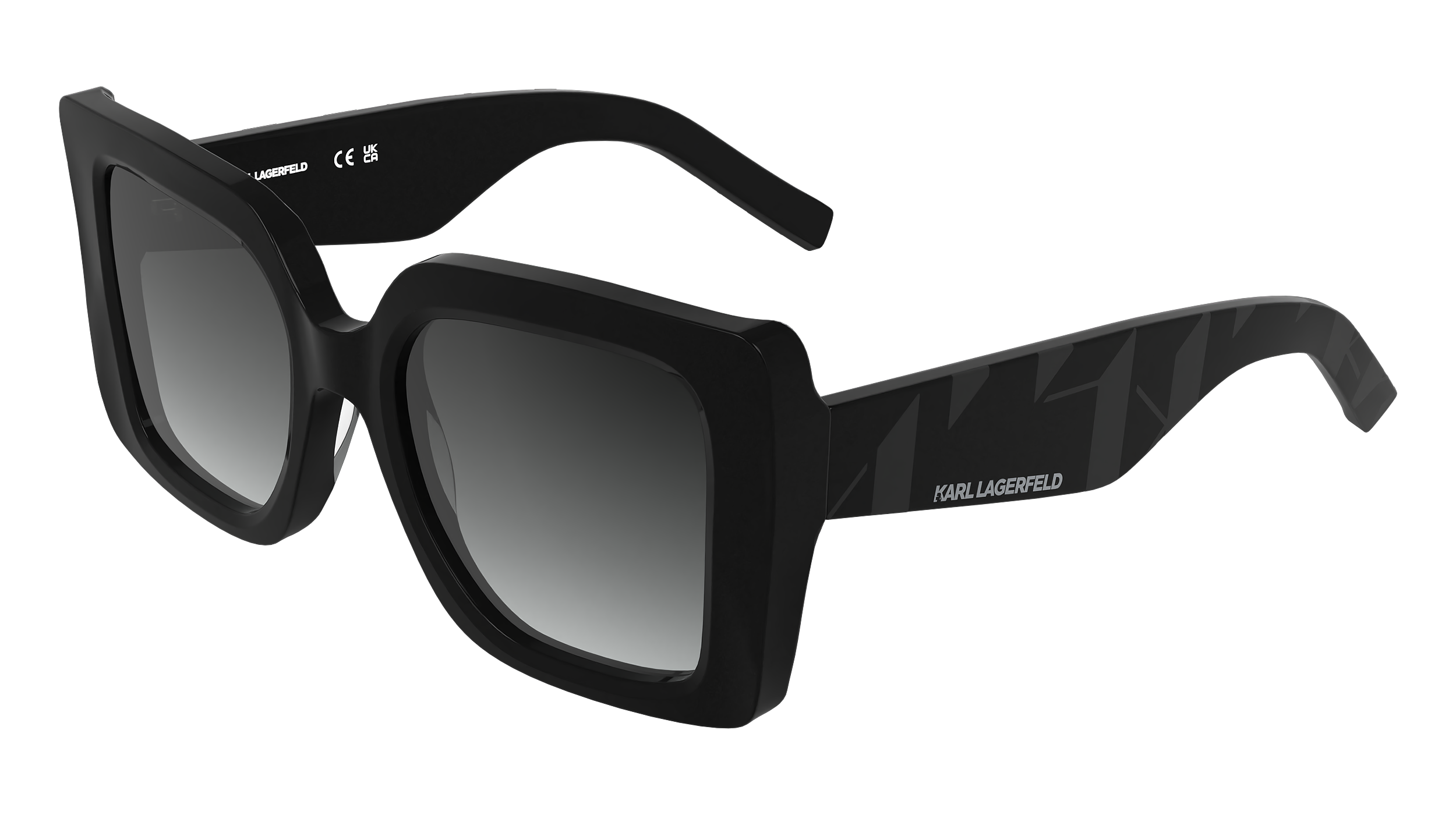 0883900112031 - Damen KL6203S 001 Sonnenbrillen Acetat Schwarz Grau Quadratisch Normal Schattiert 0883900112031 - Damen KL6203S 001 Sonnenbrillen Acetat Schwarz Grau Quadratisch Normal Schattiert