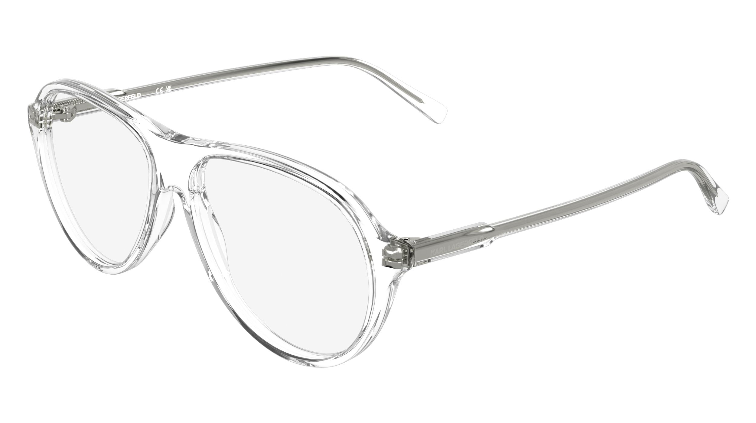 0883900112246 - Unisex KL6217 000 Optische Fassungen Acetat Transparent  Pilot Normal