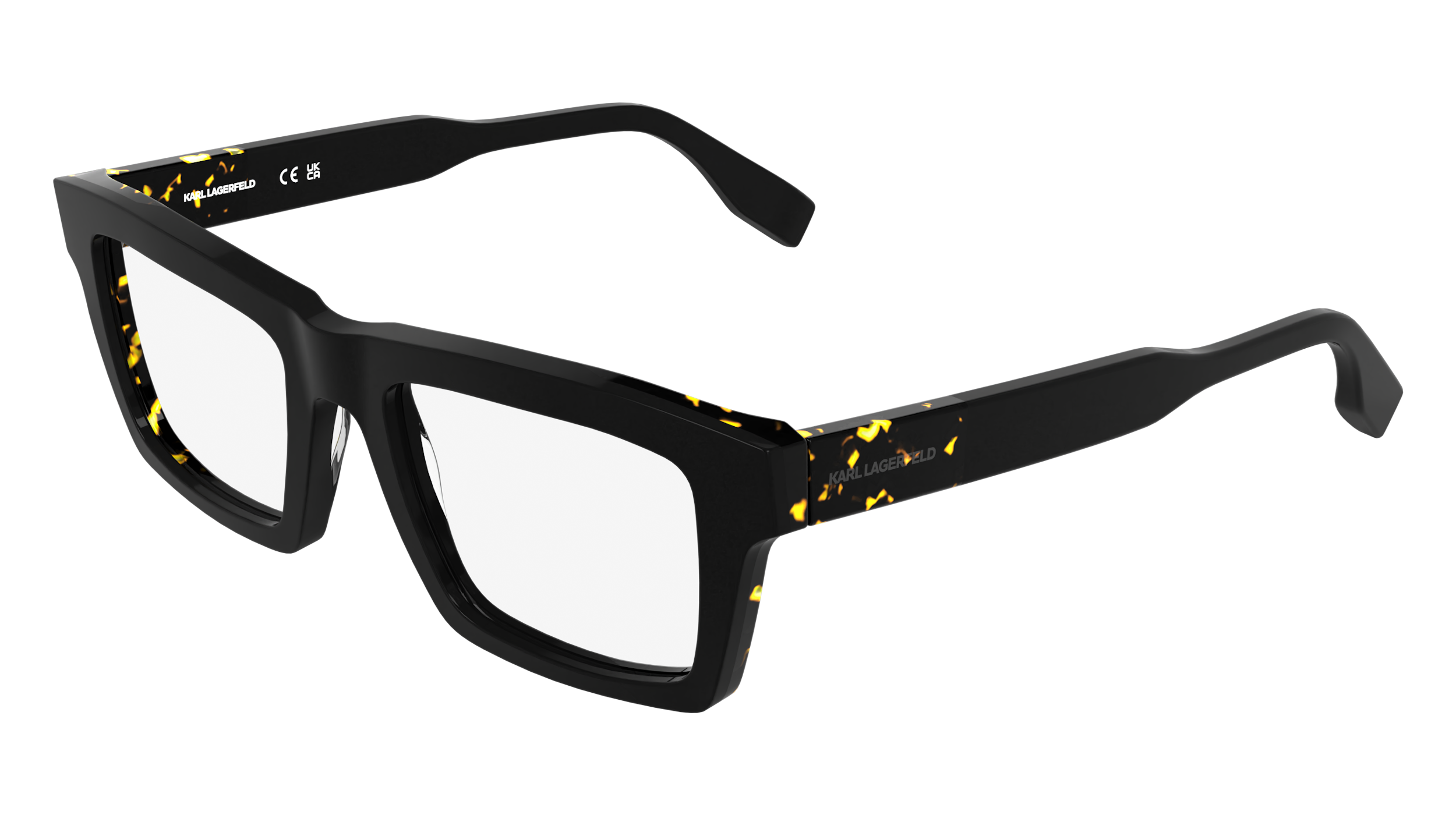 0883900112369 - Herren KL6218 017 Optische Fassungen Acetat Schwarz  Quadratisch Normal