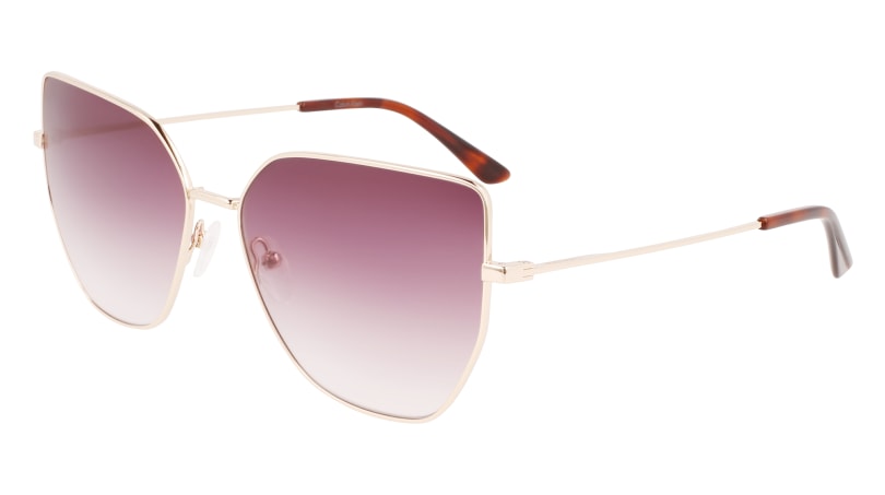 0883901138627 - Damen CK21129S 717 Sonnenbrillen Metall Gold Violett Schmetterling  Schattiert