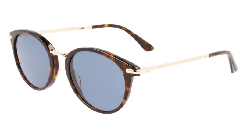 0883901142129 - Unisex CK22513S 235 Sonnenbrillen Acetat Havanna Blau Rund Normal
